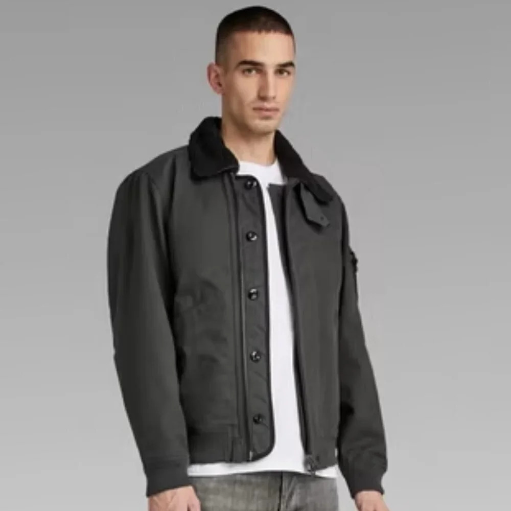 G-Star Raw Flight Bomber Jacket in Cloack.  Sz: Small